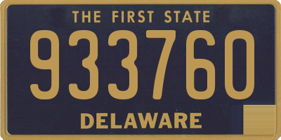 DE license plate 933760