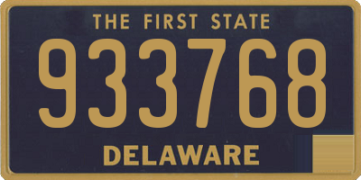 DE license plate 933768
