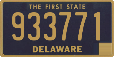 DE license plate 933771