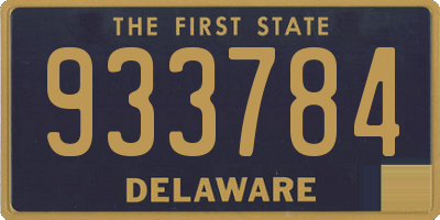 DE license plate 933784