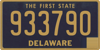 DE license plate 933790