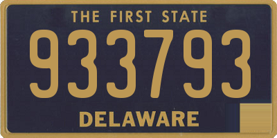 DE license plate 933793