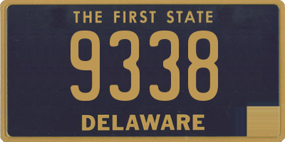 DE license plate 9338