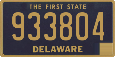 DE license plate 933804