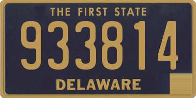 DE license plate 933814