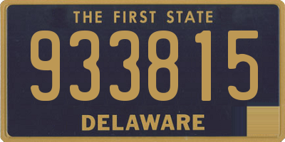 DE license plate 933815