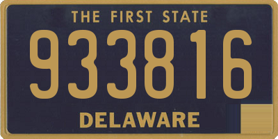 DE license plate 933816