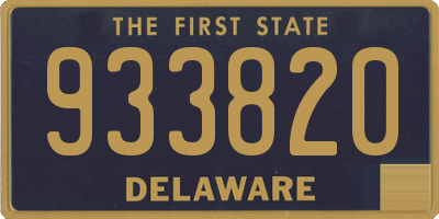 DE license plate 933820