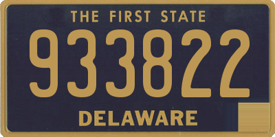 DE license plate 933822