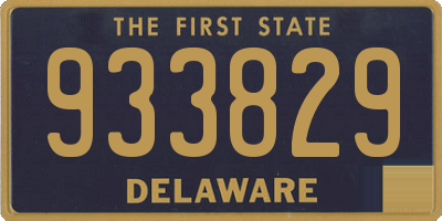 DE license plate 933829