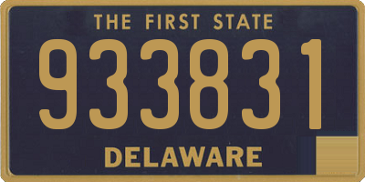 DE license plate 933831