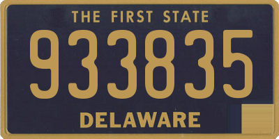DE license plate 933835