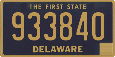 DE license plate 933840