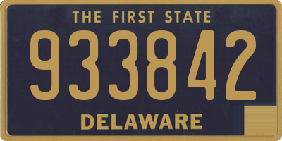 DE license plate 933842