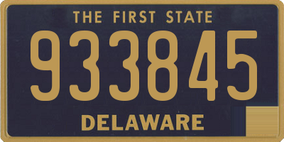DE license plate 933845