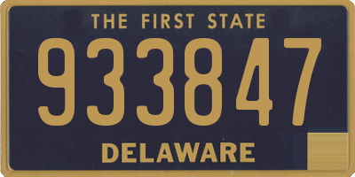 DE license plate 933847