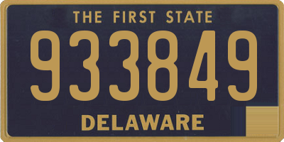 DE license plate 933849