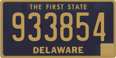 DE license plate 933854