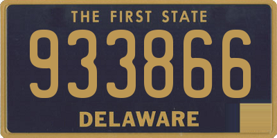 DE license plate 933866
