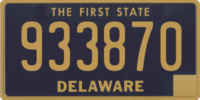 DE license plate 933870