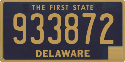 DE license plate 933872