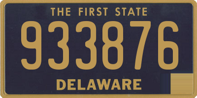 DE license plate 933876