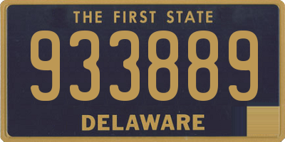 DE license plate 933889