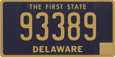 DE license plate 93389