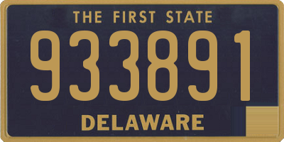 DE license plate 933891