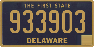 DE license plate 933903