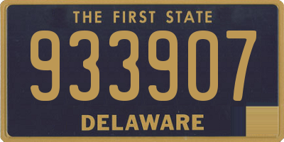 DE license plate 933907