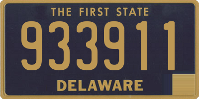 DE license plate 933911