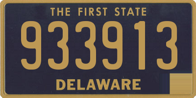 DE license plate 933913