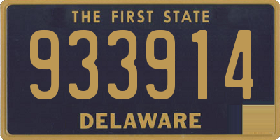 DE license plate 933914