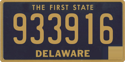 DE license plate 933916