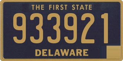 DE license plate 933921
