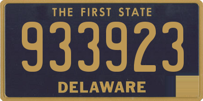 DE license plate 933923