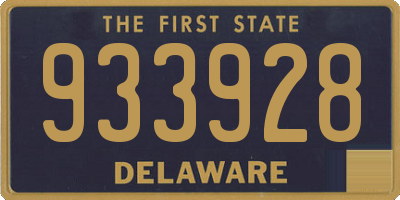 DE license plate 933928