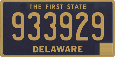 DE license plate 933929