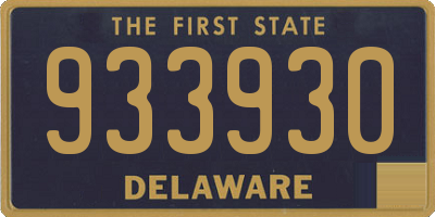 DE license plate 933930