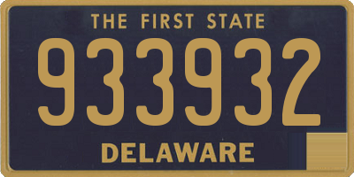 DE license plate 933932
