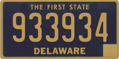 DE license plate 933934