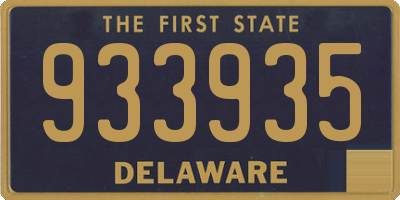 DE license plate 933935