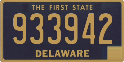 DE license plate 933942
