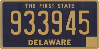DE license plate 933945