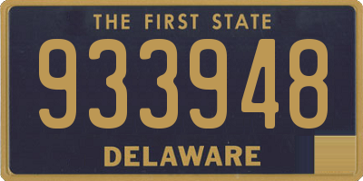 DE license plate 933948