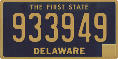 DE license plate 933949