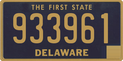 DE license plate 933961