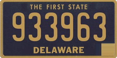 DE license plate 933963