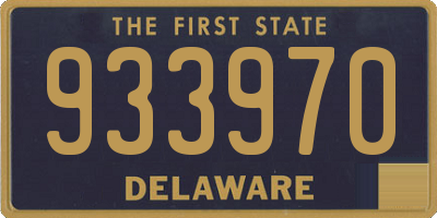 DE license plate 933970